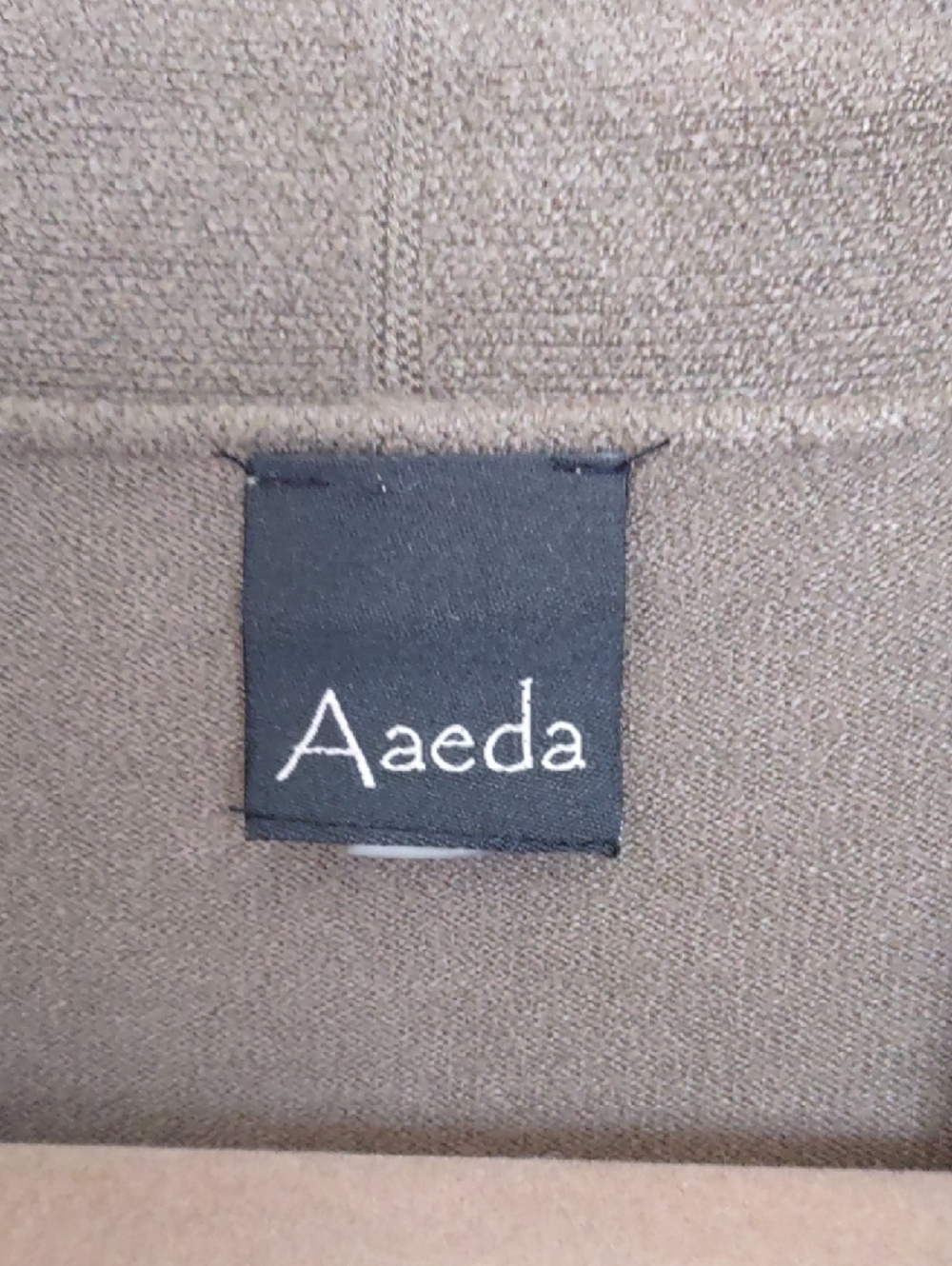 Azeda Olive Floral Appliqué Open-Front Cardigan - Picture 2 of 4
